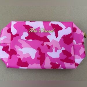 **3 for $20!!** Too Faced Army Of Love Pink Camo Makeup Bag Cosmetic Pouch